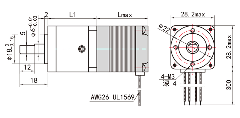 28減速步進電機-11HS45G