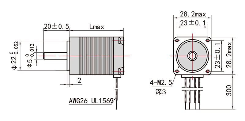 28系列步進電機NEMA11-11HS34