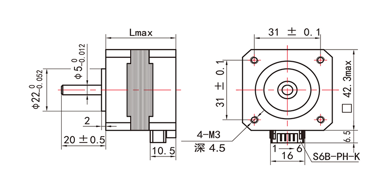 42系列步進電機NEMA17-17HS48