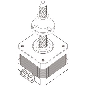 42mm系列固定軸式直線步進(jìn)電機-17HS48A