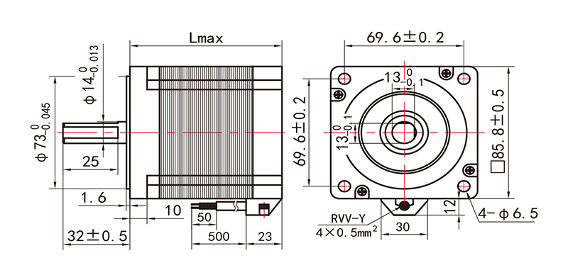 86系列步進(jìn)電機(jī)NEMA34-34HS76
