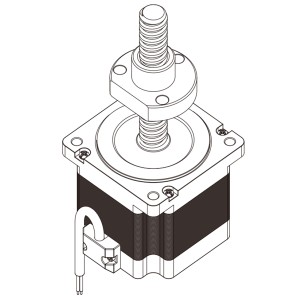86mm外部驅(qū)動式直線步進(jìn)電機(jī)-34HY98